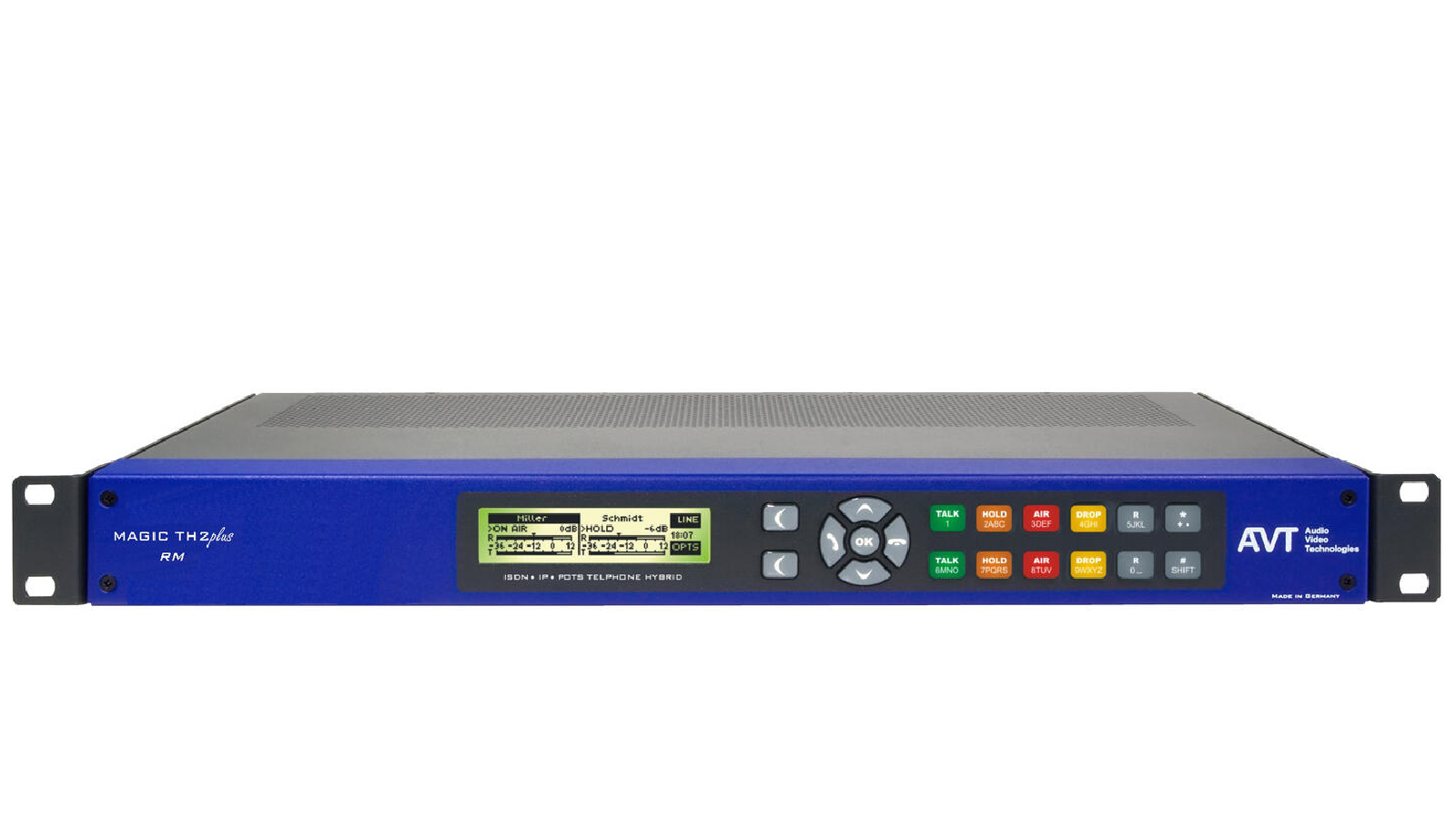 AVT MAGIC TH2 plus rackmount – 2 kanaals tel hybride voor VoIP, POTS ...
