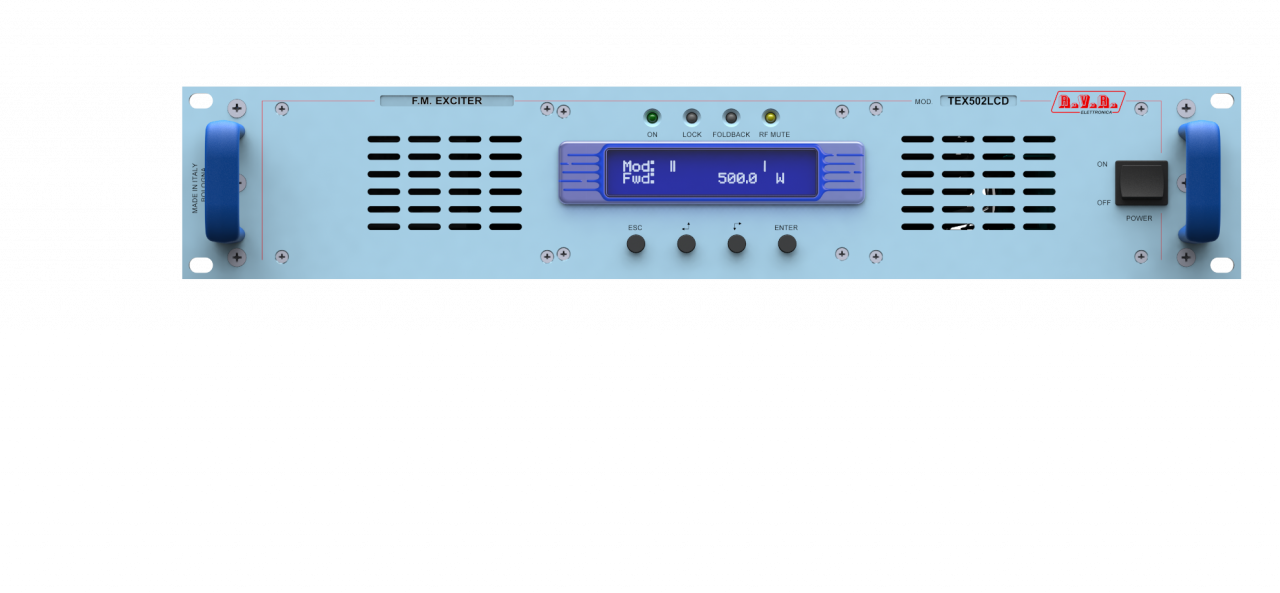 Rvr Rds Stereo Coder RVR TEX502LCD – 500 Watt FM zender - Broadcast Partners