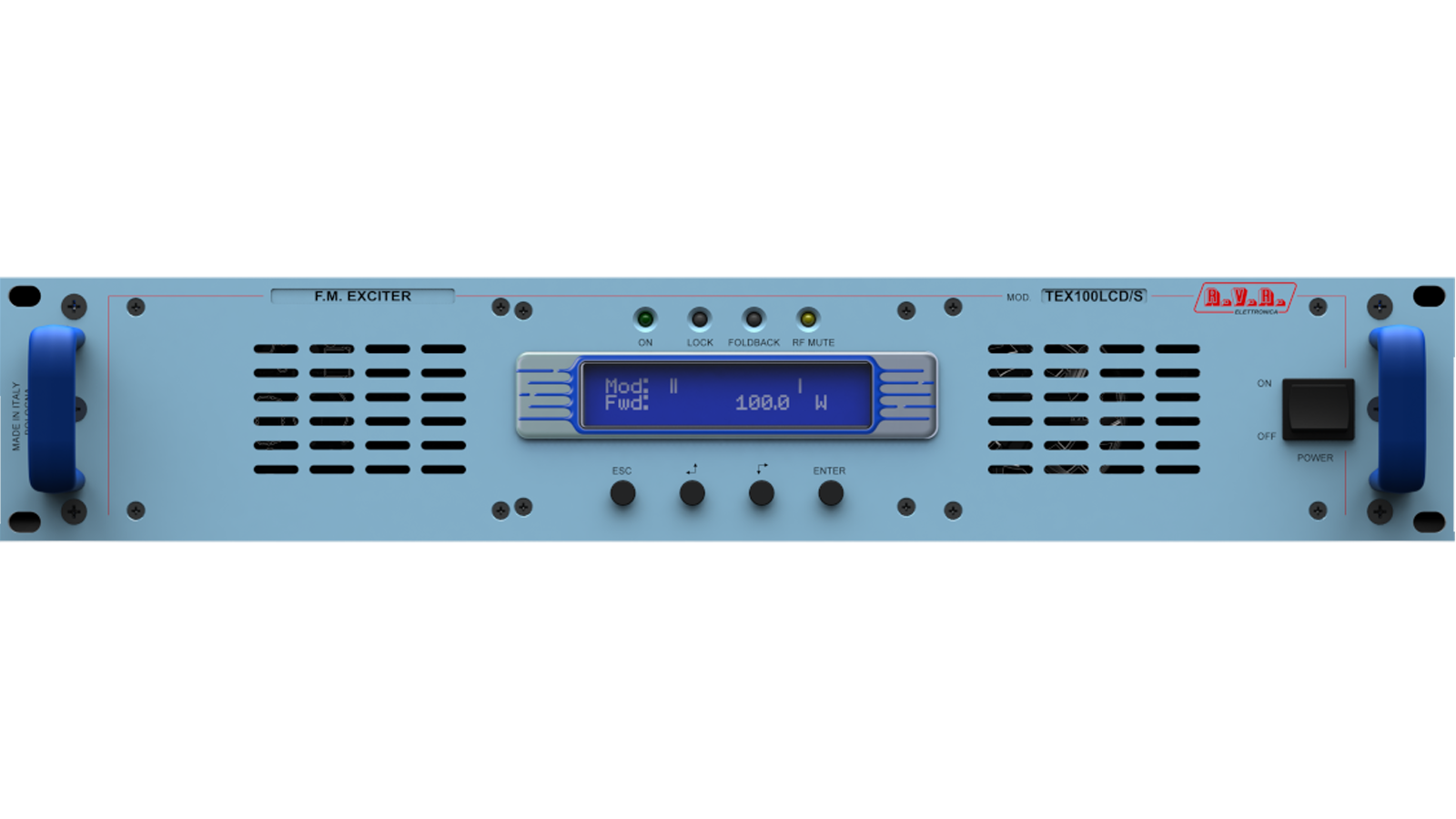 Koloniaal Electrificeren Ontwapening RVR TEX100LCD/S - 100 Watt FM zender - Broadcast Partners