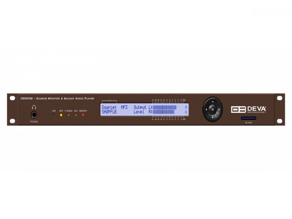 DB8008 - Digital Silence Monitor (IP Audio/MP3 Backup)