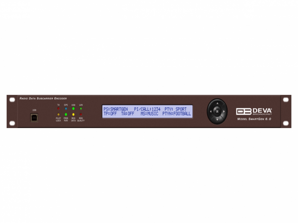 SmartGen 6.0 - UECP RDS/RBDS Encoder (LAN, USB & RS-232)