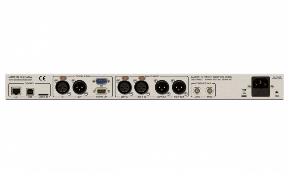 DB6400 - Adv. FM & Digital 4-Band Audio Proc. with Backup