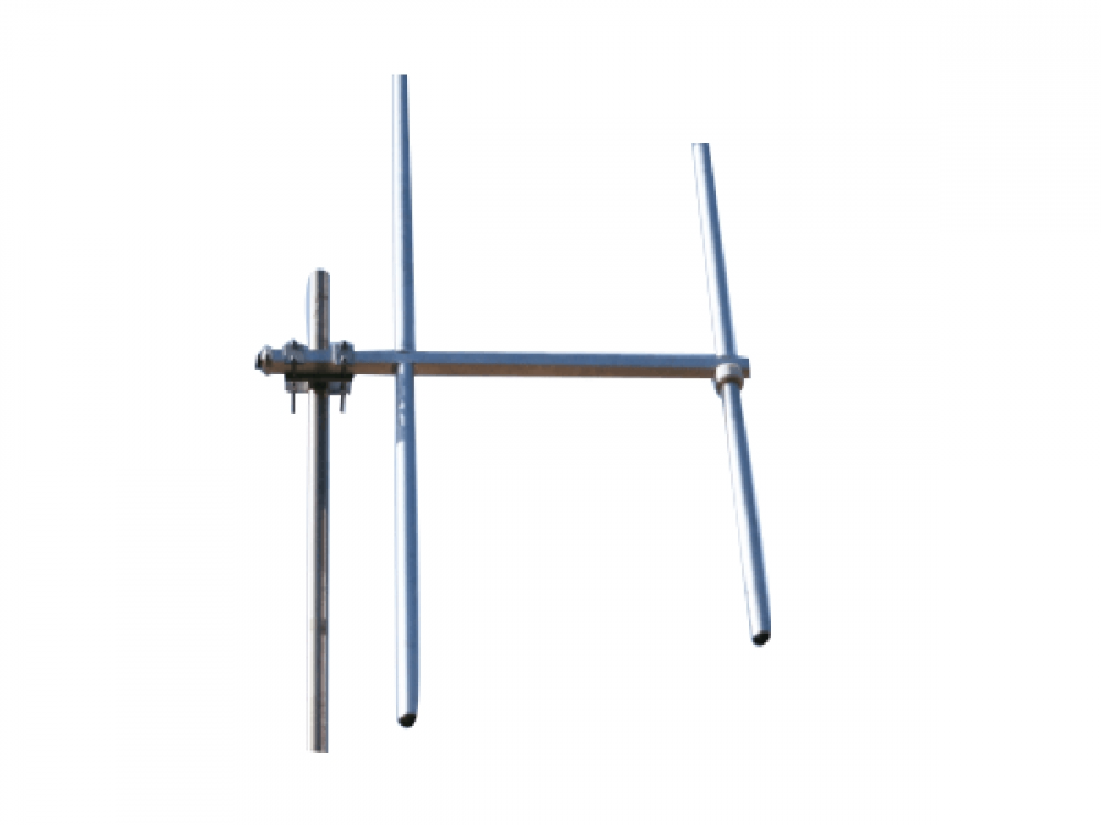 Broadband 2 elements Yagi, 7/16 connector, hot dip steel