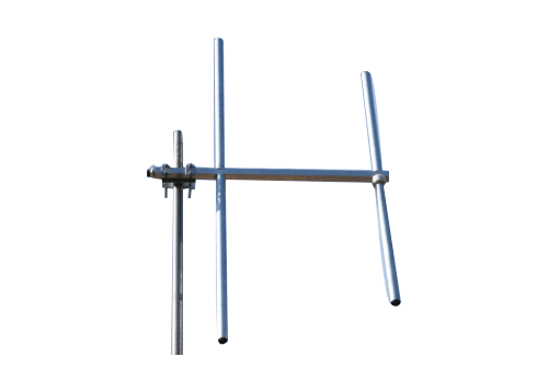 Demountable broadband 2 elements Yagi, N-connector