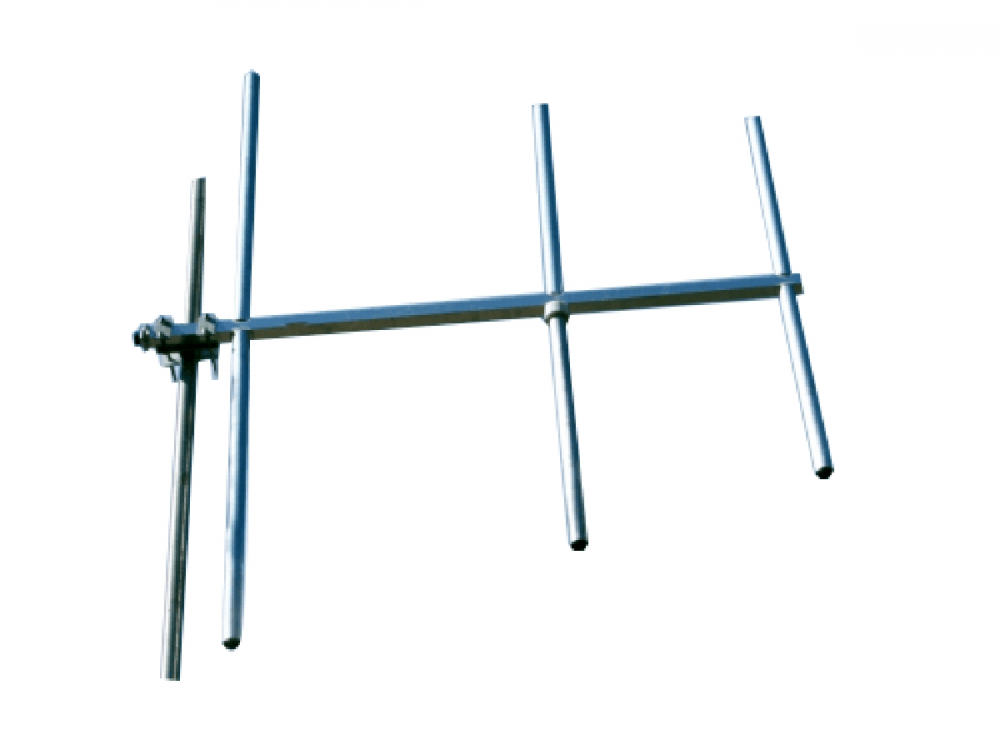 Demountable broadband 3 elements Yagi, N-connector