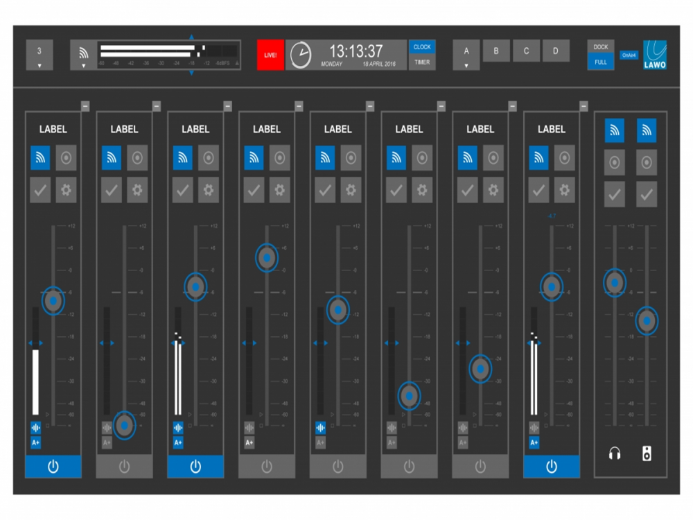 R3LAY Radio in a Bag 8-Fader + OnAir4 IO Node