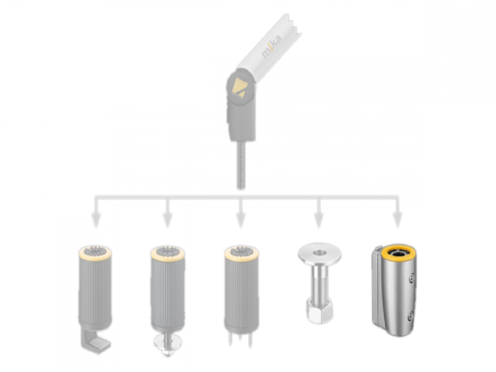 System Pole Adapter, aluminium (YT3213)