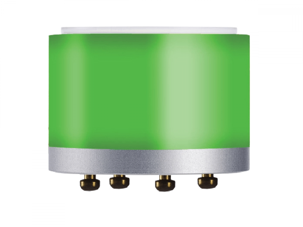 YT9202 Litt 50/22 Kleur segment groen, aluminium, 51mm diameter, 27mm hoog