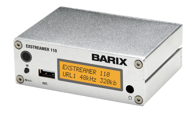 Exstreamer 110 (EU) audio decoder incl. display