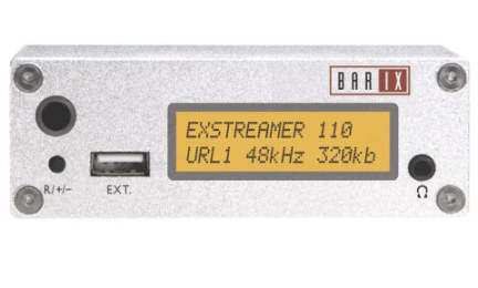 Exstreamer 110 (EU) audio decoder incl. display