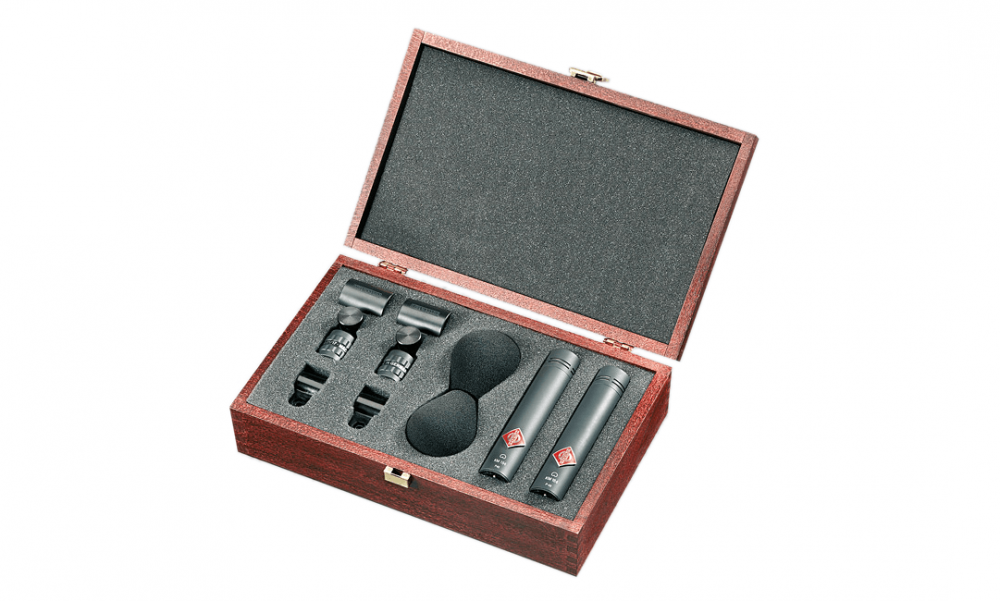 KM185 mt Supercardioid condenser microphone stereo set (Black)