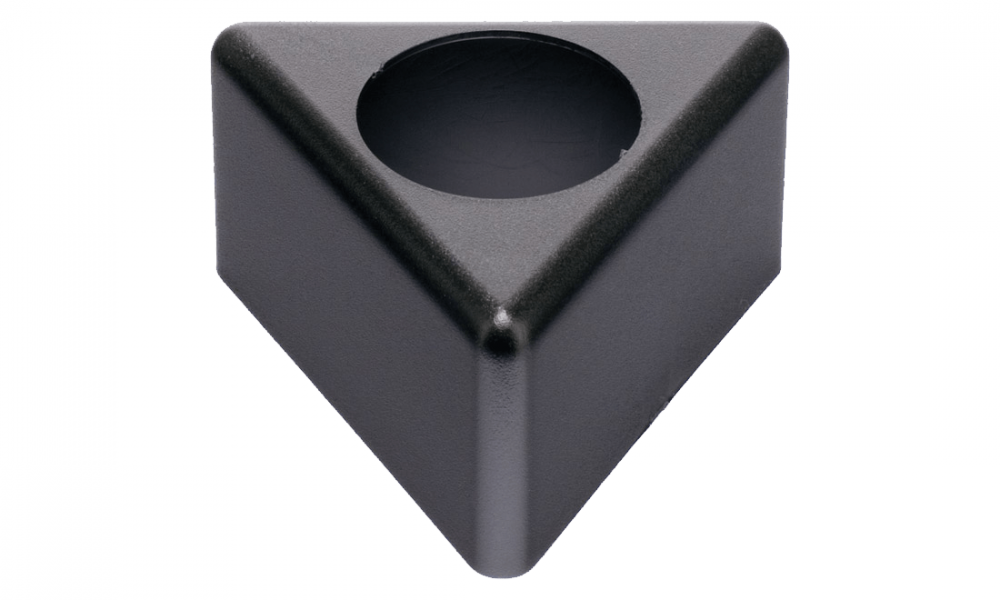 Microfoon flag driehoekig zwart