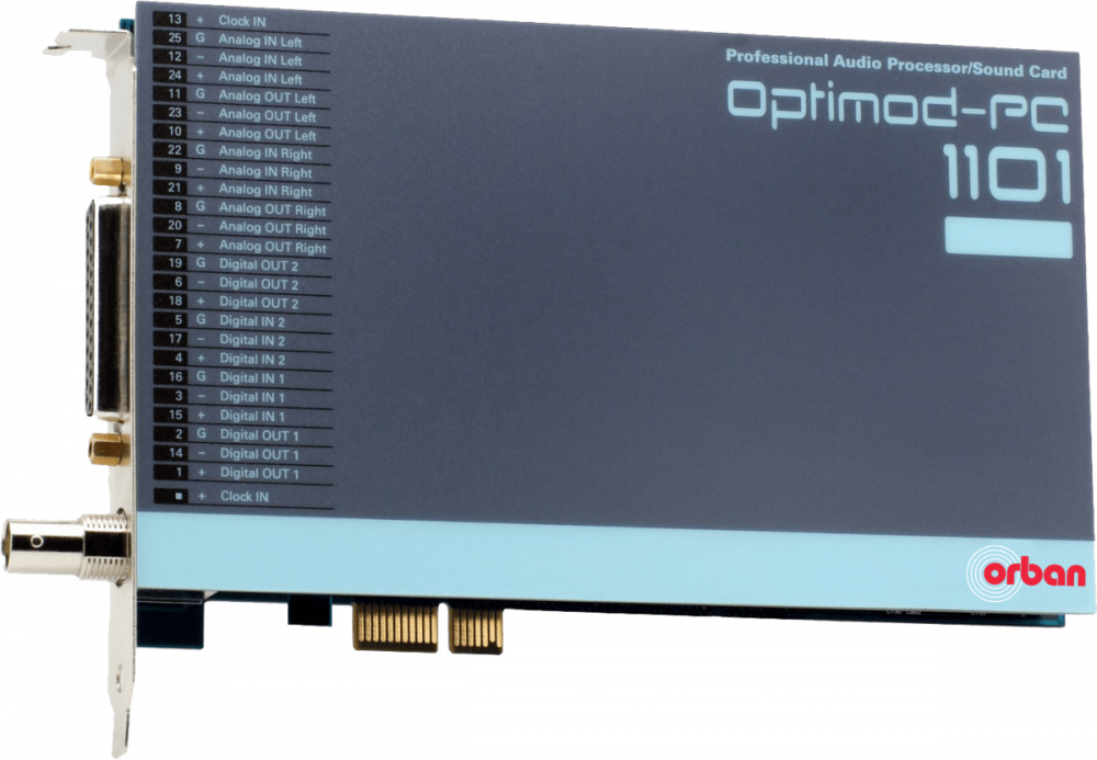 OPTIMOD PC 1101E processing kaart